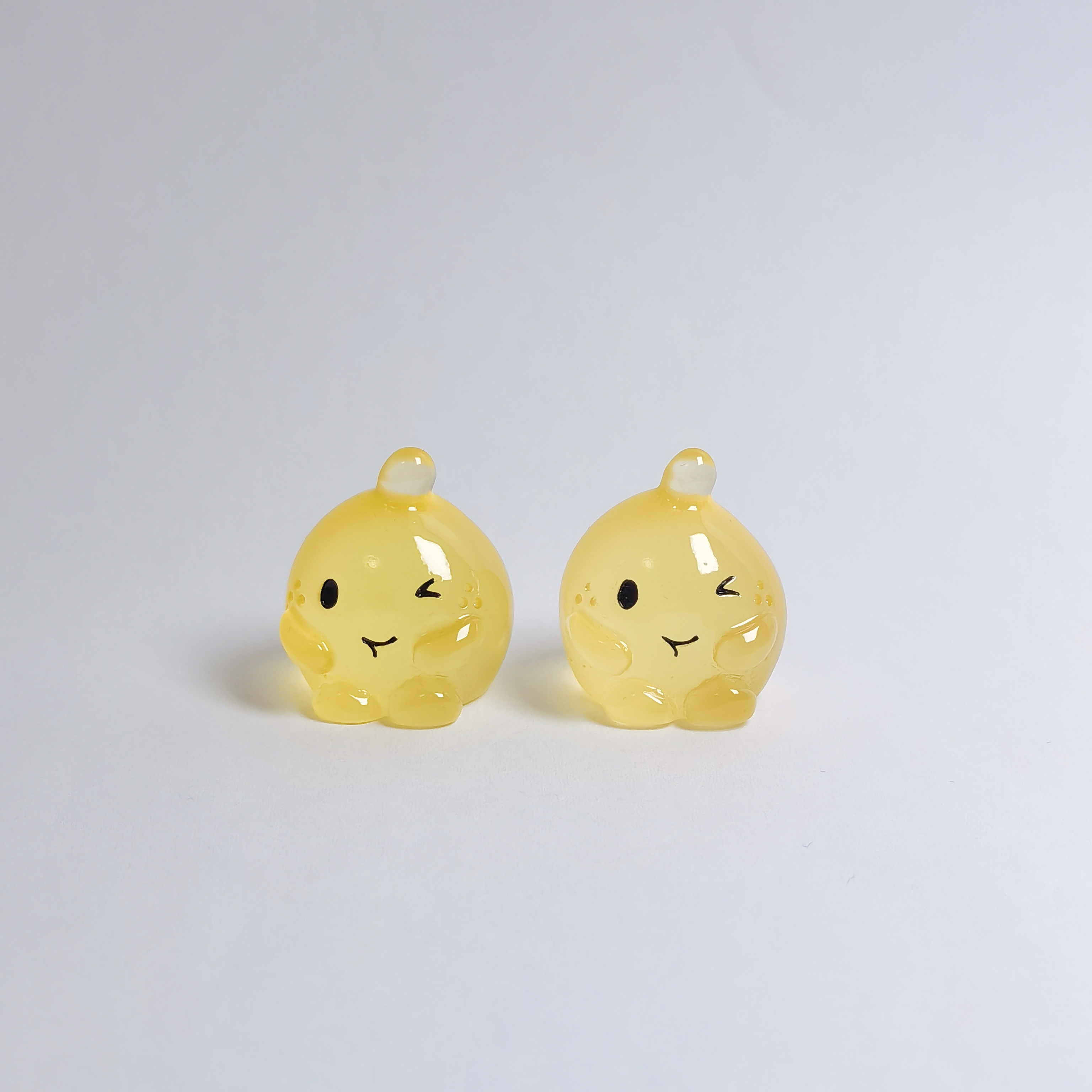 Party Games Baby Shower - 3D Mini Bear Head Figurines Brown