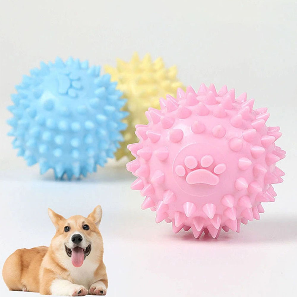 Spike Ball Game - Dog Chew Toy Footprint Spiked Ball