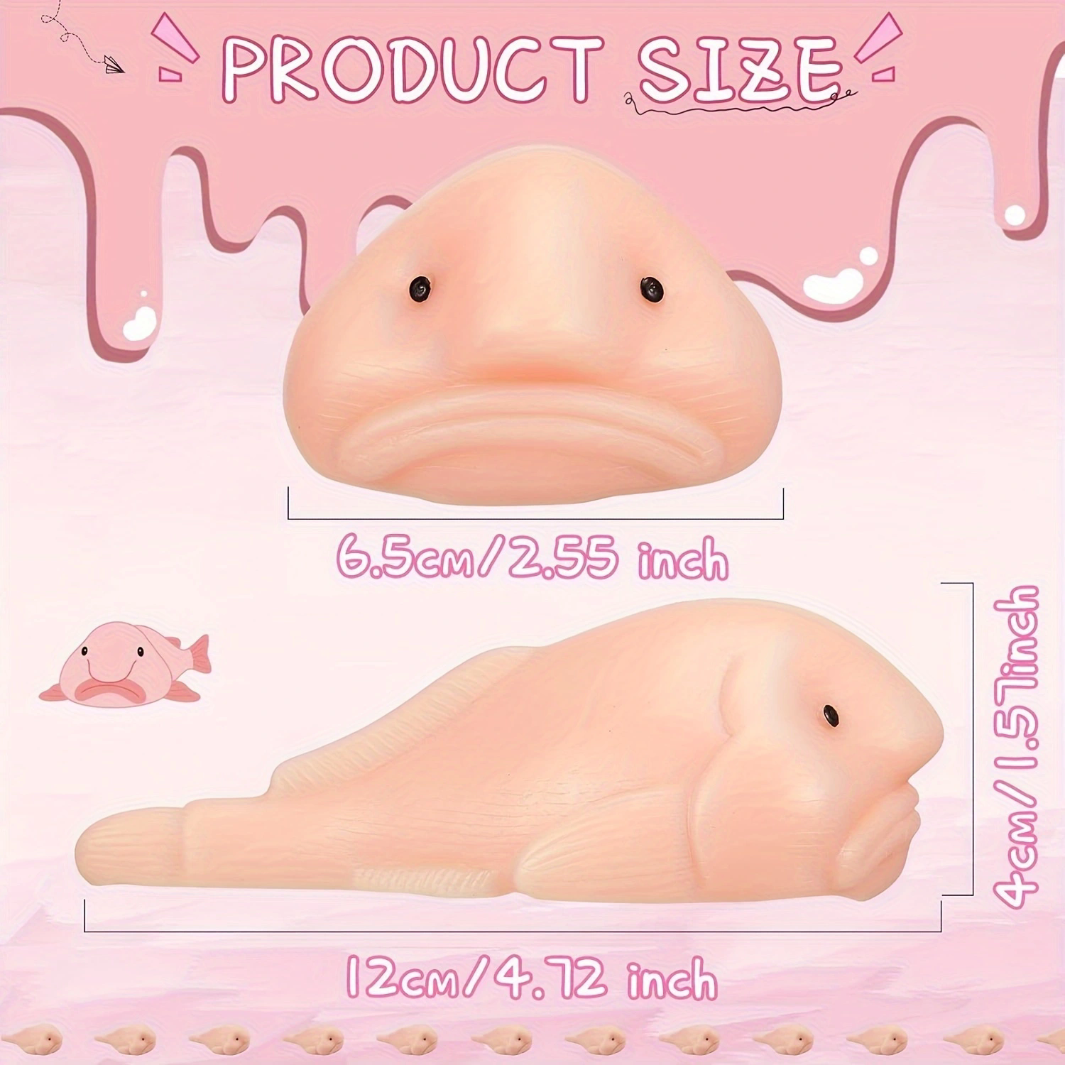 Party Games Kids And Adults - 1Pc Blobfish Squeeze Toys Sensory Animal