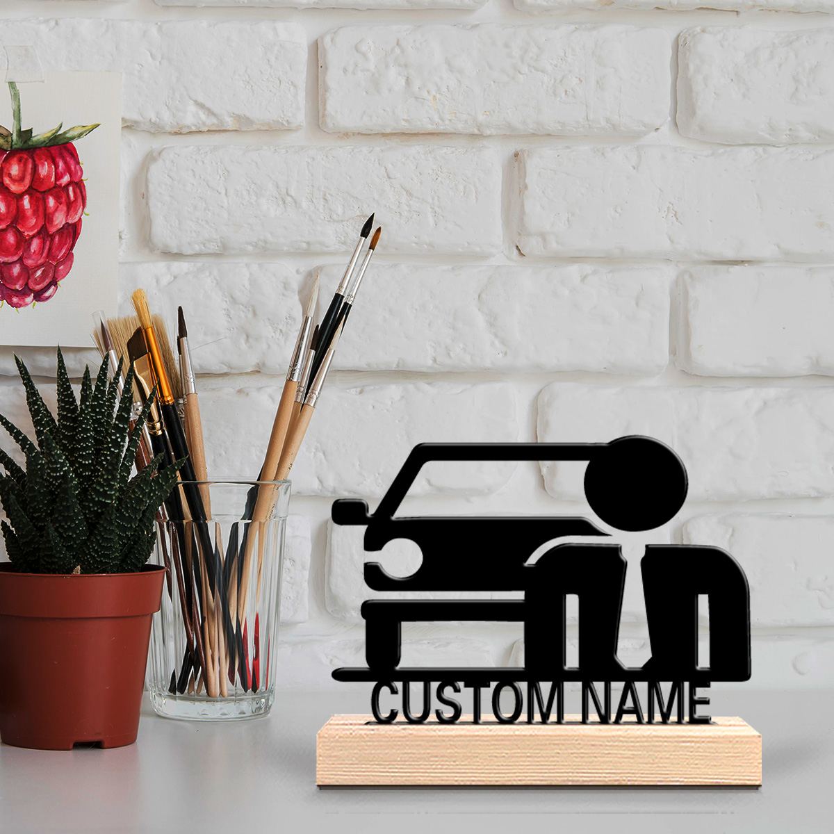 Party Games Baby Shower - 1pc Beauty Personalized Custom Car Metal
