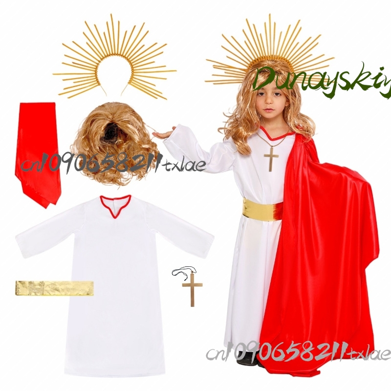 Party Games Kids And Adults - Medieval Adult Kids Performance Costumes Jesus