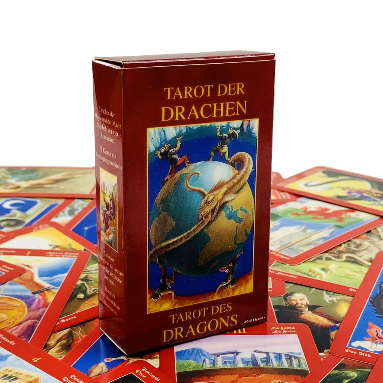 Party Games Using Cards - Dragons Tarot A 78 Pcs Vintage