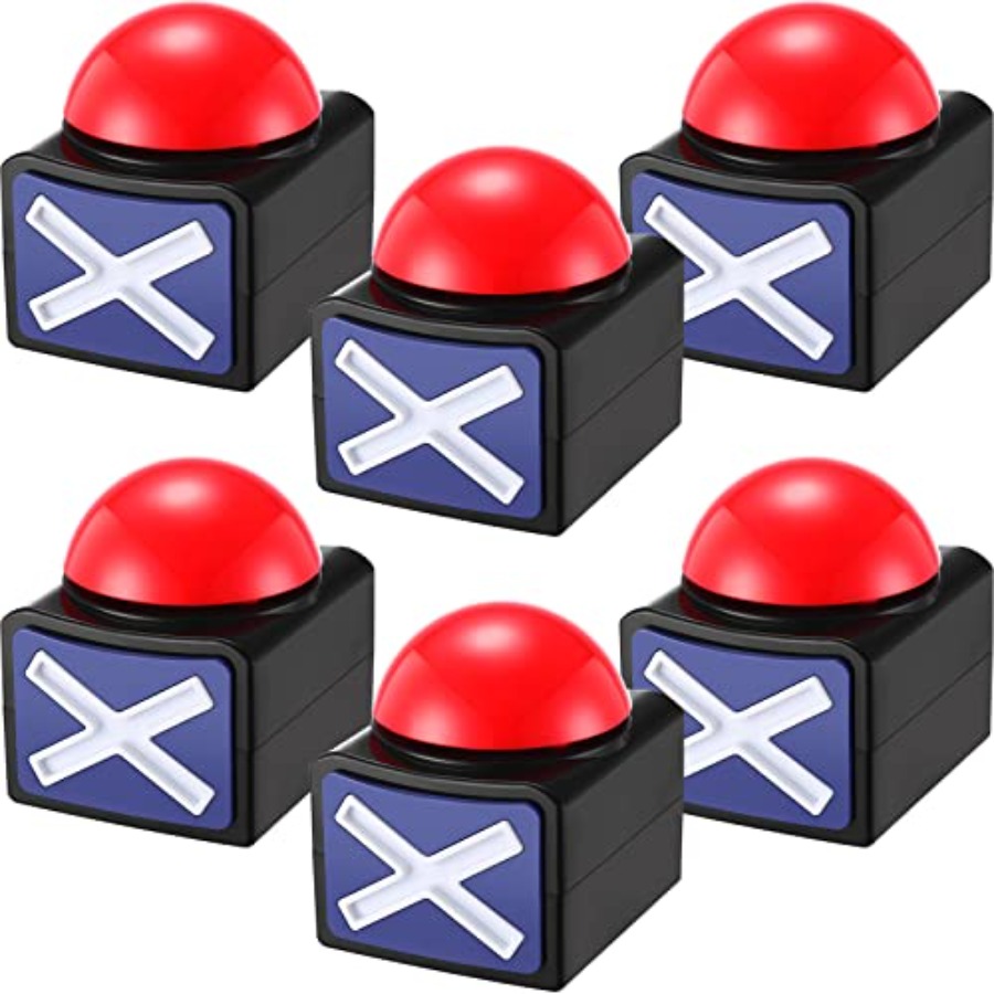 Party Games Quiz For Adults - 6 Pieces Answer Game Buzzer with