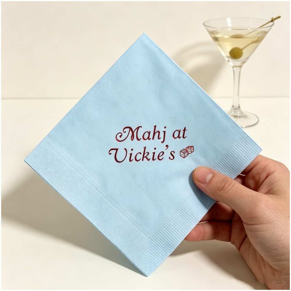 Party Games At Wedding - 50pcs Personalized Mahjong Game Night Cocktail