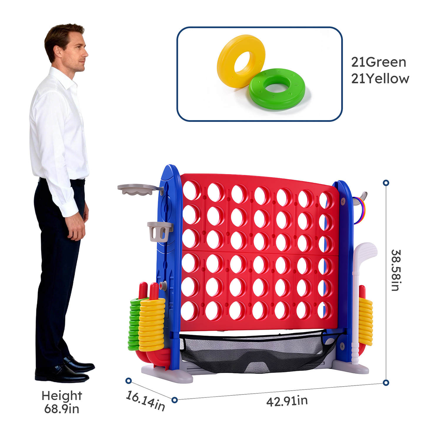 4-in-1 Giant Connect Game Set  - Giant Connect Four incelemesi ve fiyatı