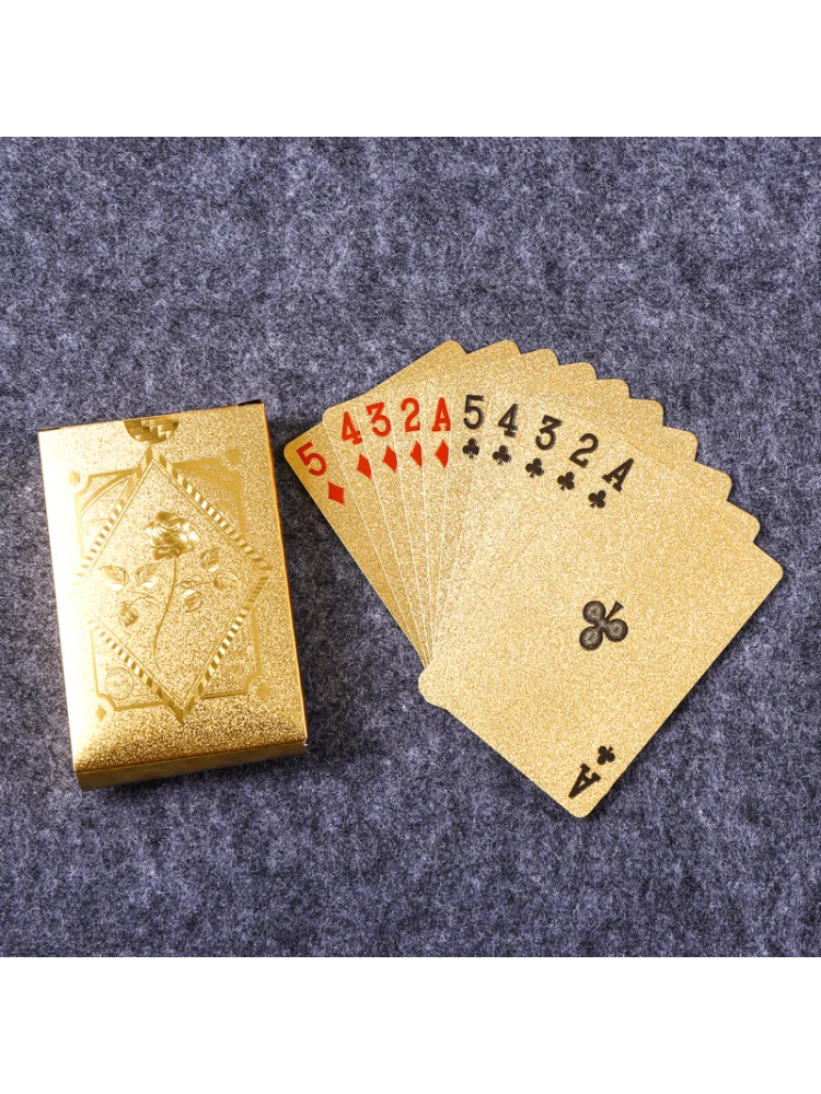 Gold Foil Skull Poker Cards Wa - Party Games Using Playing Cards incelemesi ve fiyatı