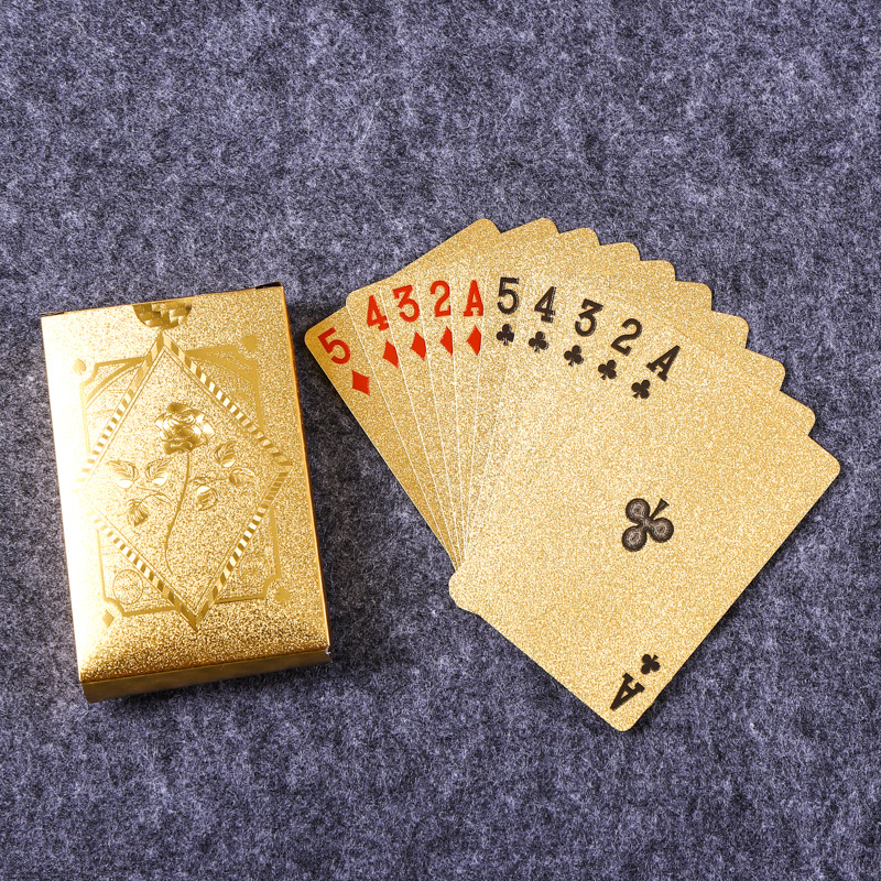 Gold Foil Skull Poker Cards Wa - Party Games Using Playing Cards incelemesi ve fiyatı