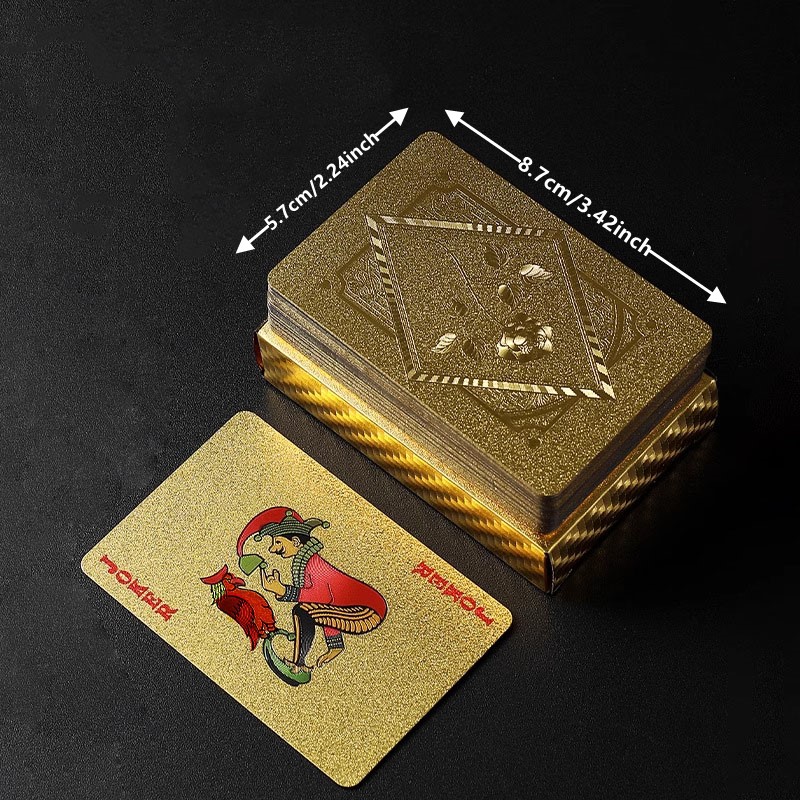 Gold Foil Skull Poker Cards Wa - Party Games Using Playing Cards incelemesi ve fiyatı