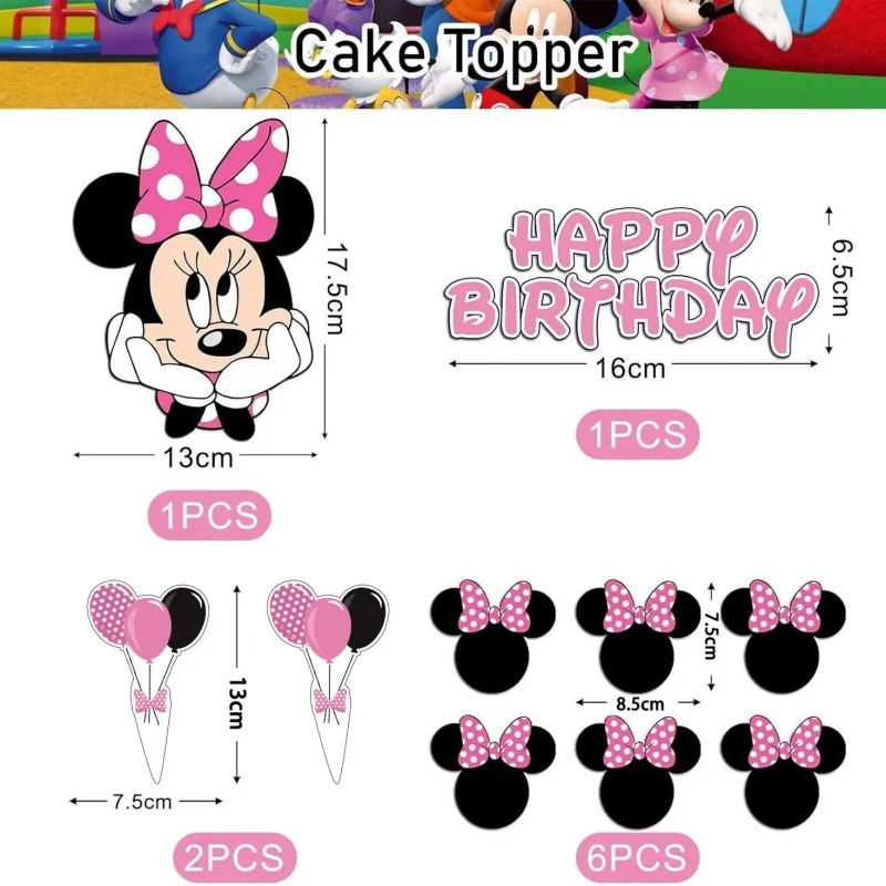 New Minnie Mouse Party Supplie - Party Games Baby Shower incelemesi ve fiyatı