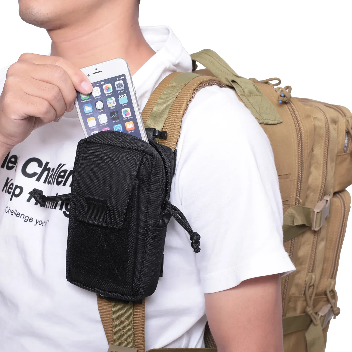 Molle Backpack Strap Bag Phone - Sack Race Bag incelemesi ve fiyatı