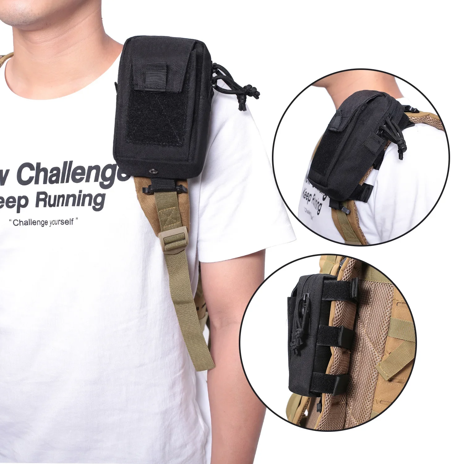 Molle Backpack Strap Bag Phone - Sack Race Bag incelemesi ve fiyatı