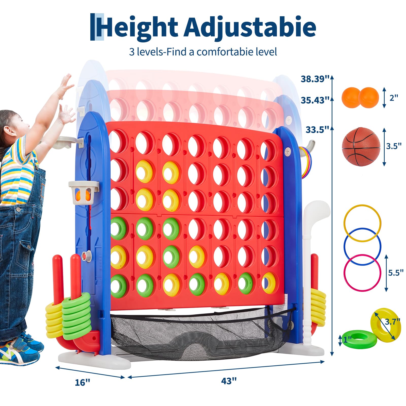 Adjustable Height Giant 4-to-S - Giant Connect Four incelemesi ve fiyatı