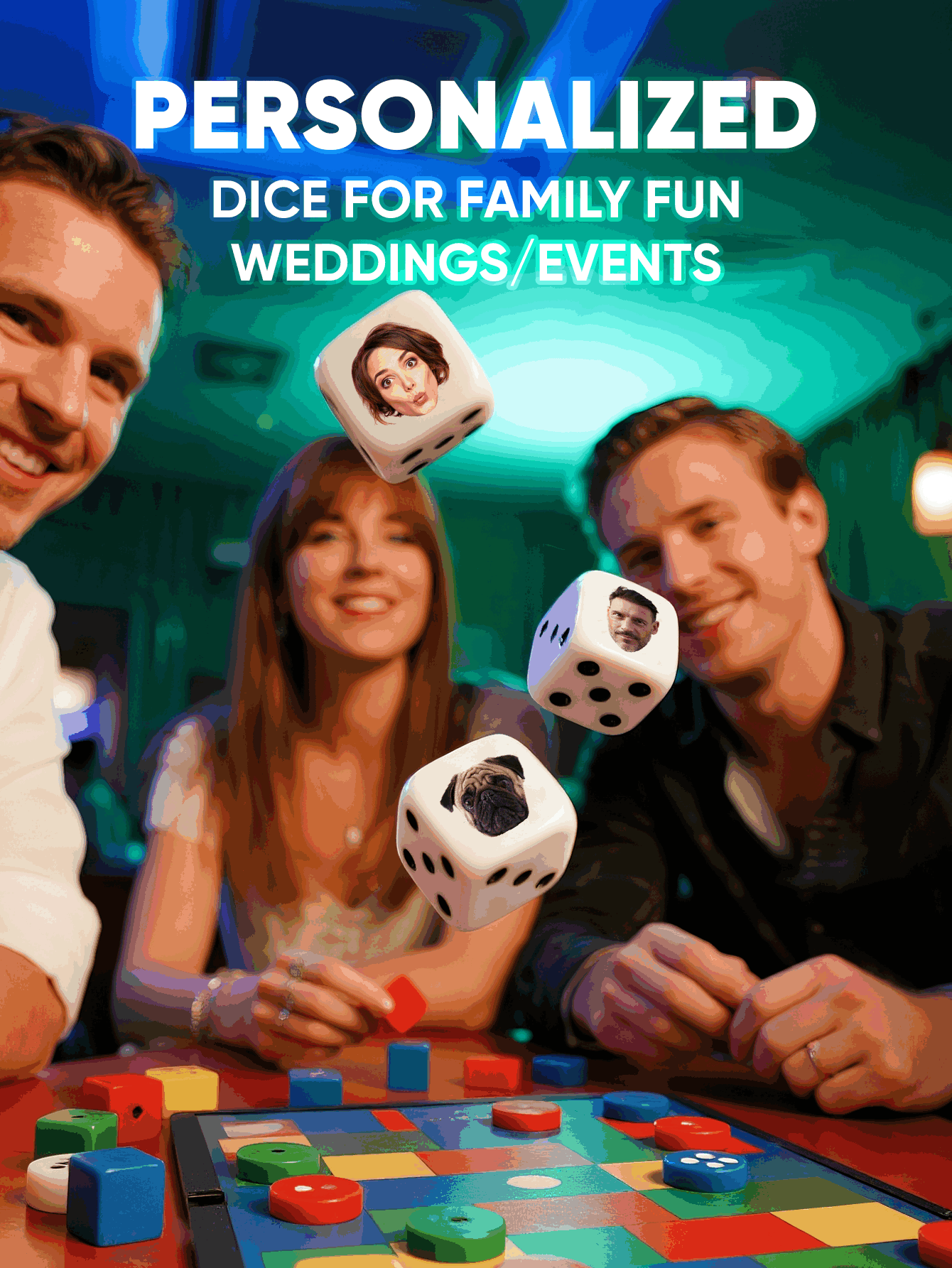 Custom Face Dice Personalized  - Party Games Easter incelemesi ve fiyatı