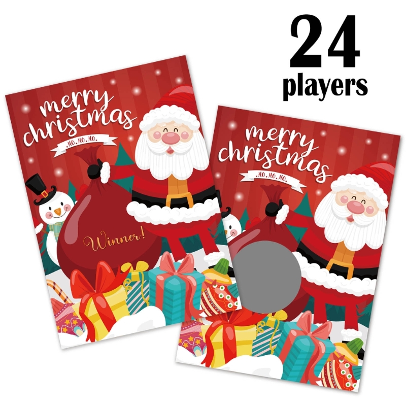 24pcs/set Christmas Festive Sc - Party Games At Wedding incelemesi ve fiyatı