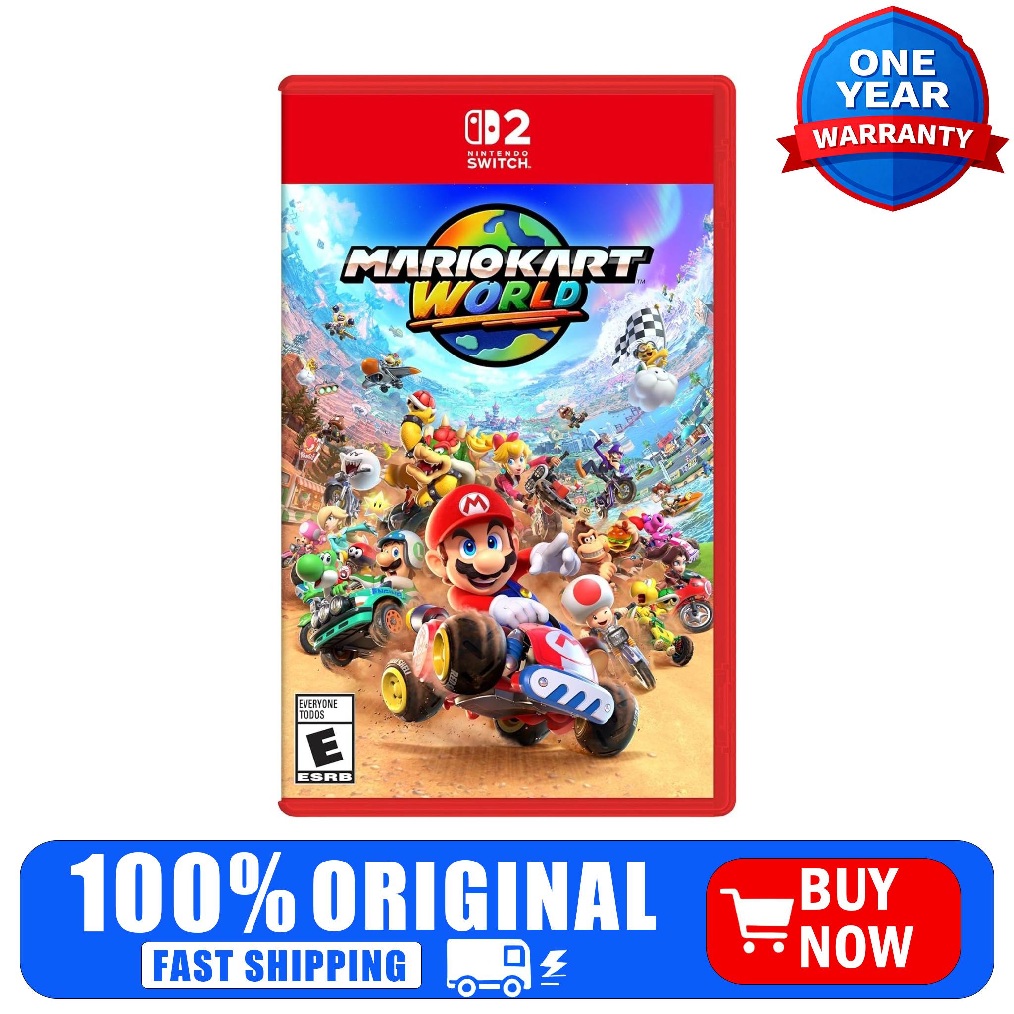 Mario Kart World Physical Vide - Party Games Switch 2 incelemesi ve fiyatı