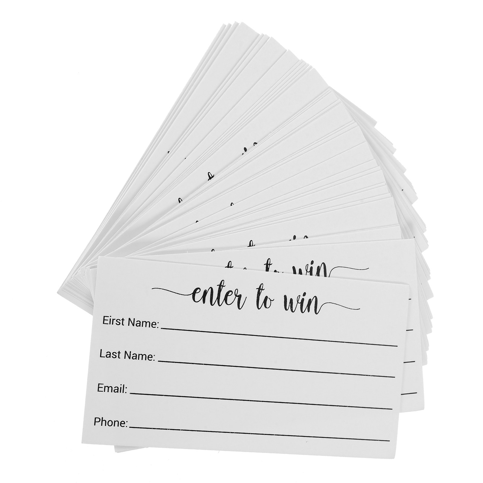 100Pcs Entry Form Cards Blank  - Party Games Using Cards incelemesi ve fiyatı