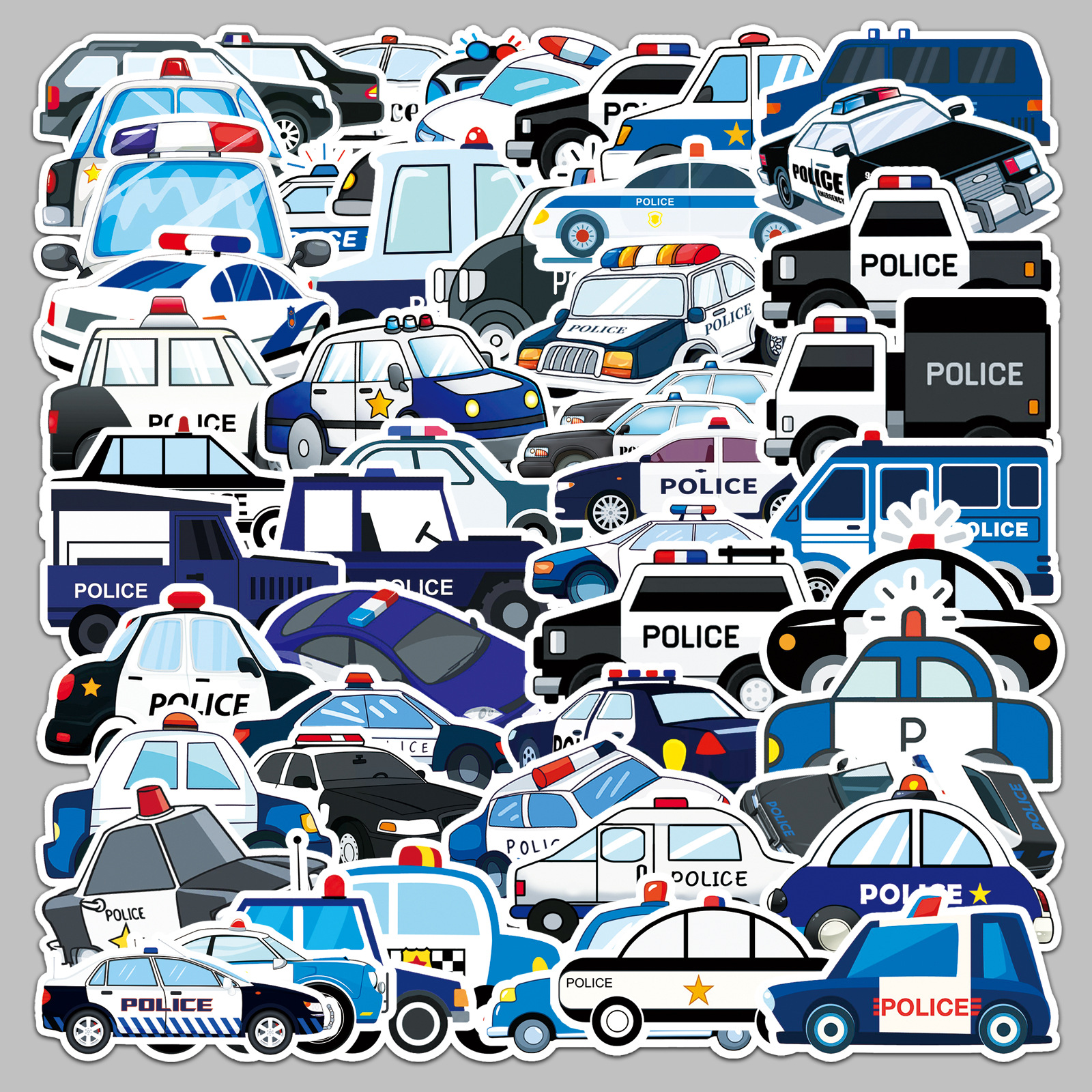 50Pcs Cartoon Police Car Theme - Party Games Baby Shower incelemesi ve fiyatı