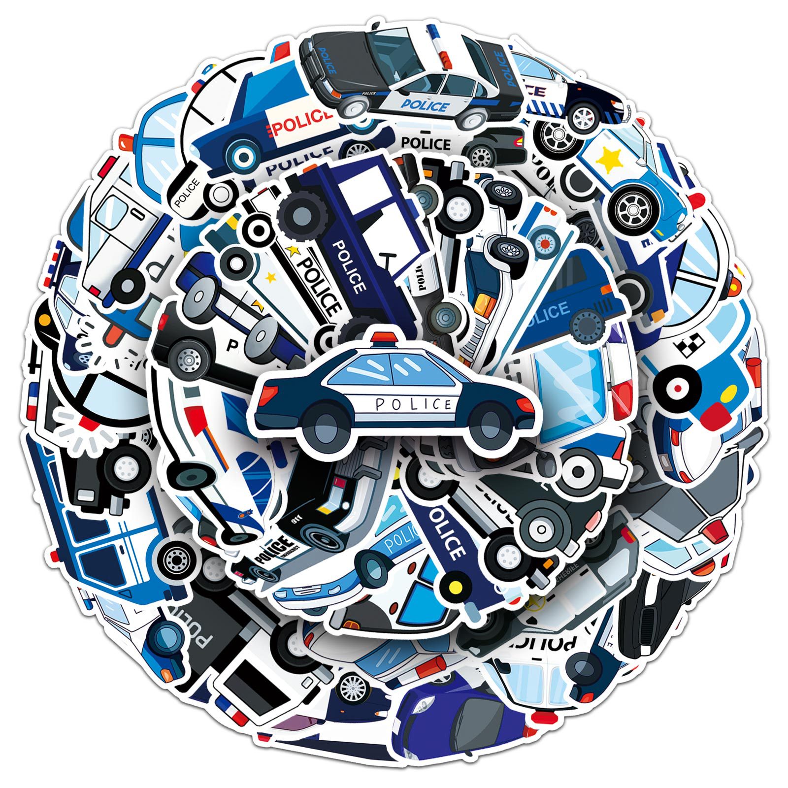 50Pcs Cartoon Police Car Theme - Party Games Baby Shower incelemesi ve fiyatı