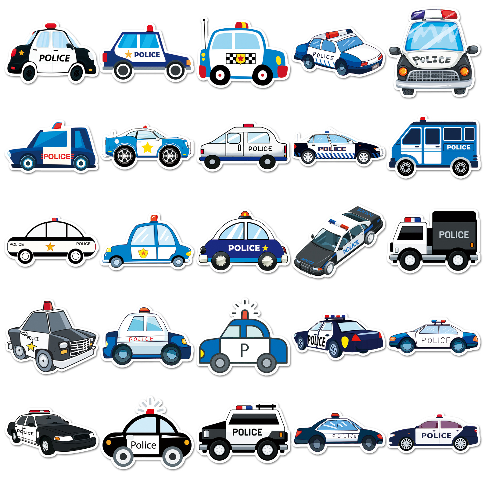 50Pcs Cartoon Police Car Theme - Party Games Baby Shower incelemesi ve fiyatı