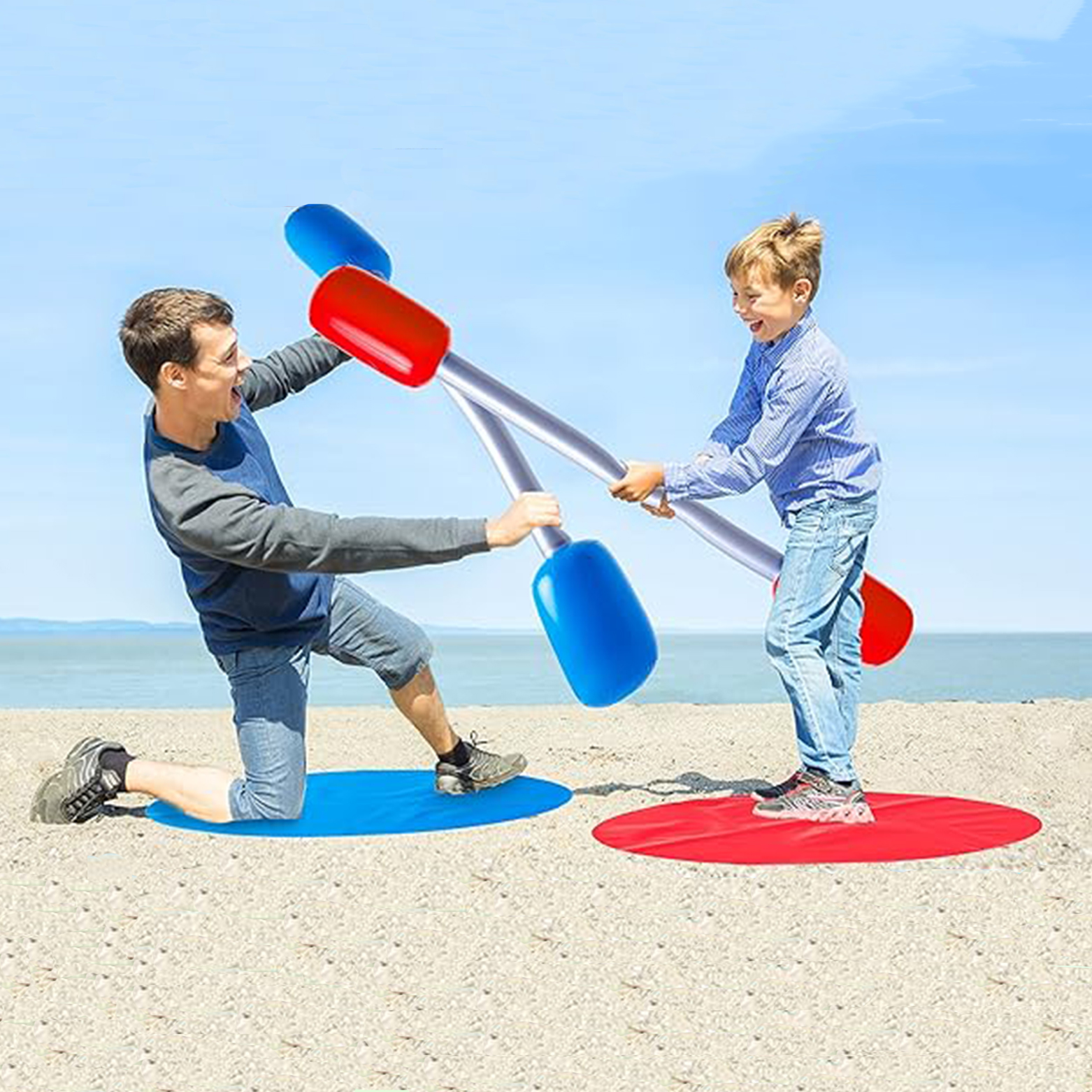 1Set Red Blue Inflatable Stick - Giant Connect Four incelemesi ve fiyatı