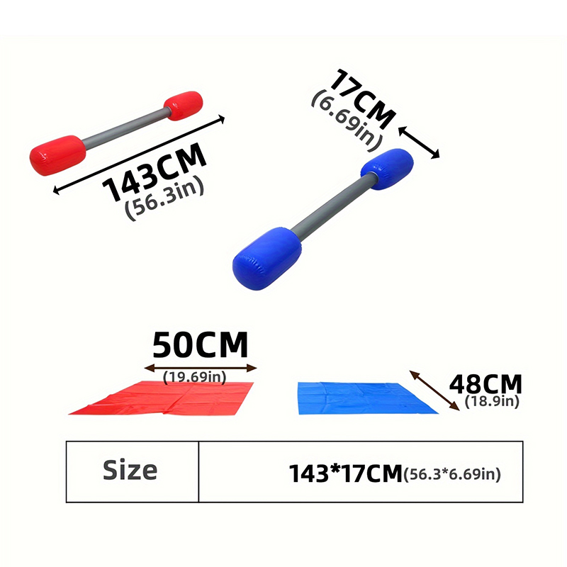 1Set Red Blue Inflatable Stick - Giant Connect Four incelemesi ve fiyatı