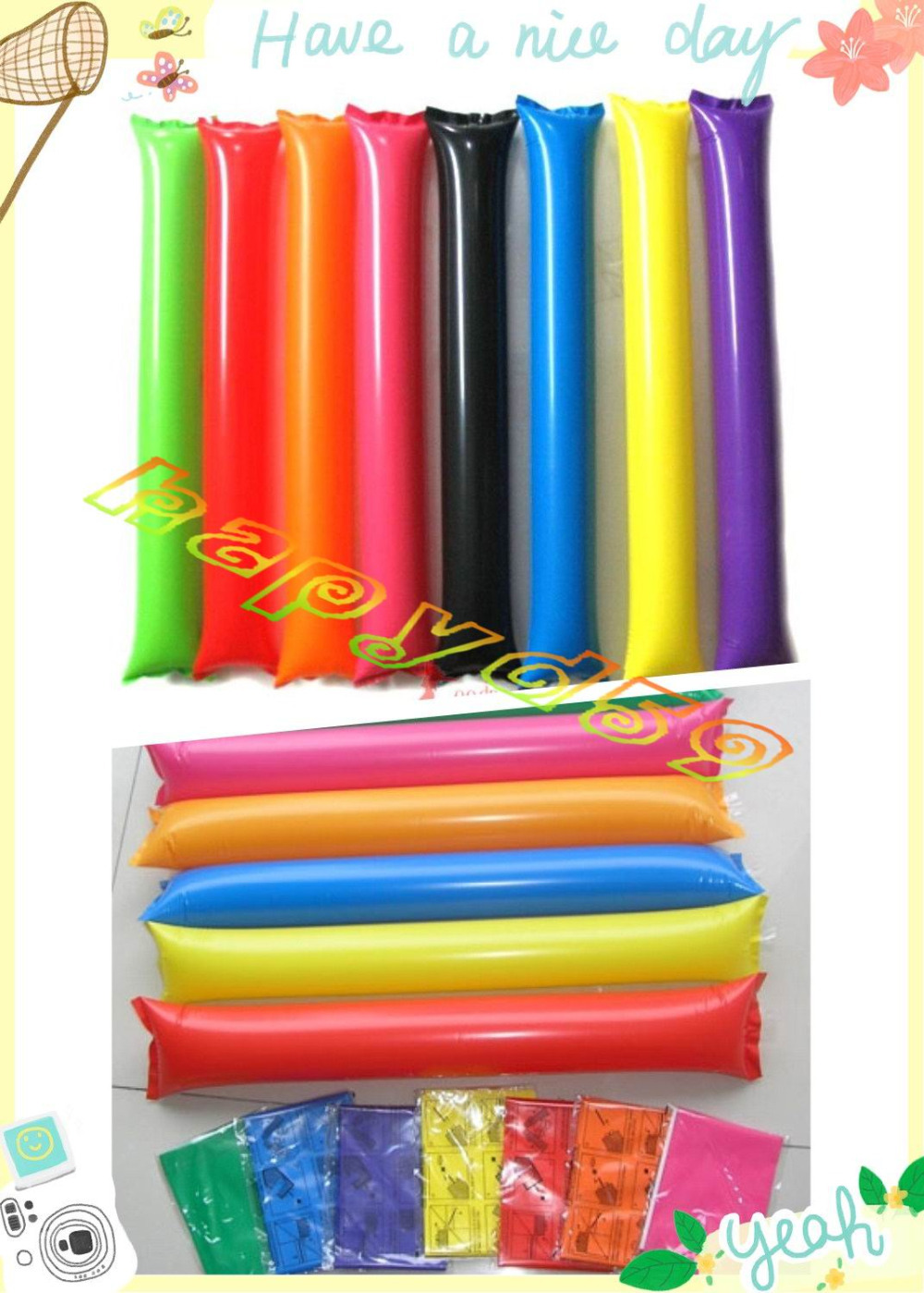 100pcs 60cm clapper ballon bea - Party Games Easter incelemesi ve fiyatı