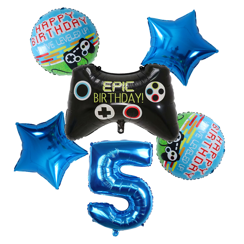 6pcs Gamepad Boy Game Foil Hel - Party Games Baby Shower incelemesi ve fiyatı
