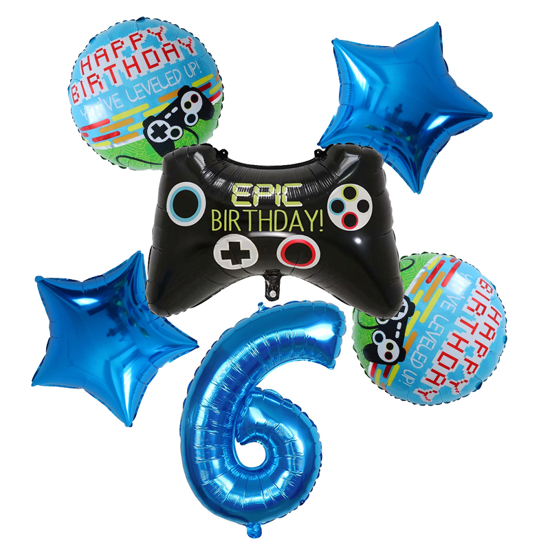 6pcs Gamepad Boy Game Foil Hel - Party Games Baby Shower incelemesi ve fiyatı