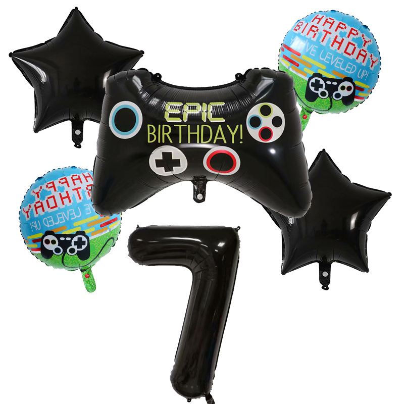 6pcs Gamepad Boy Game Foil Hel - Party Games Baby Shower incelemesi ve fiyatı