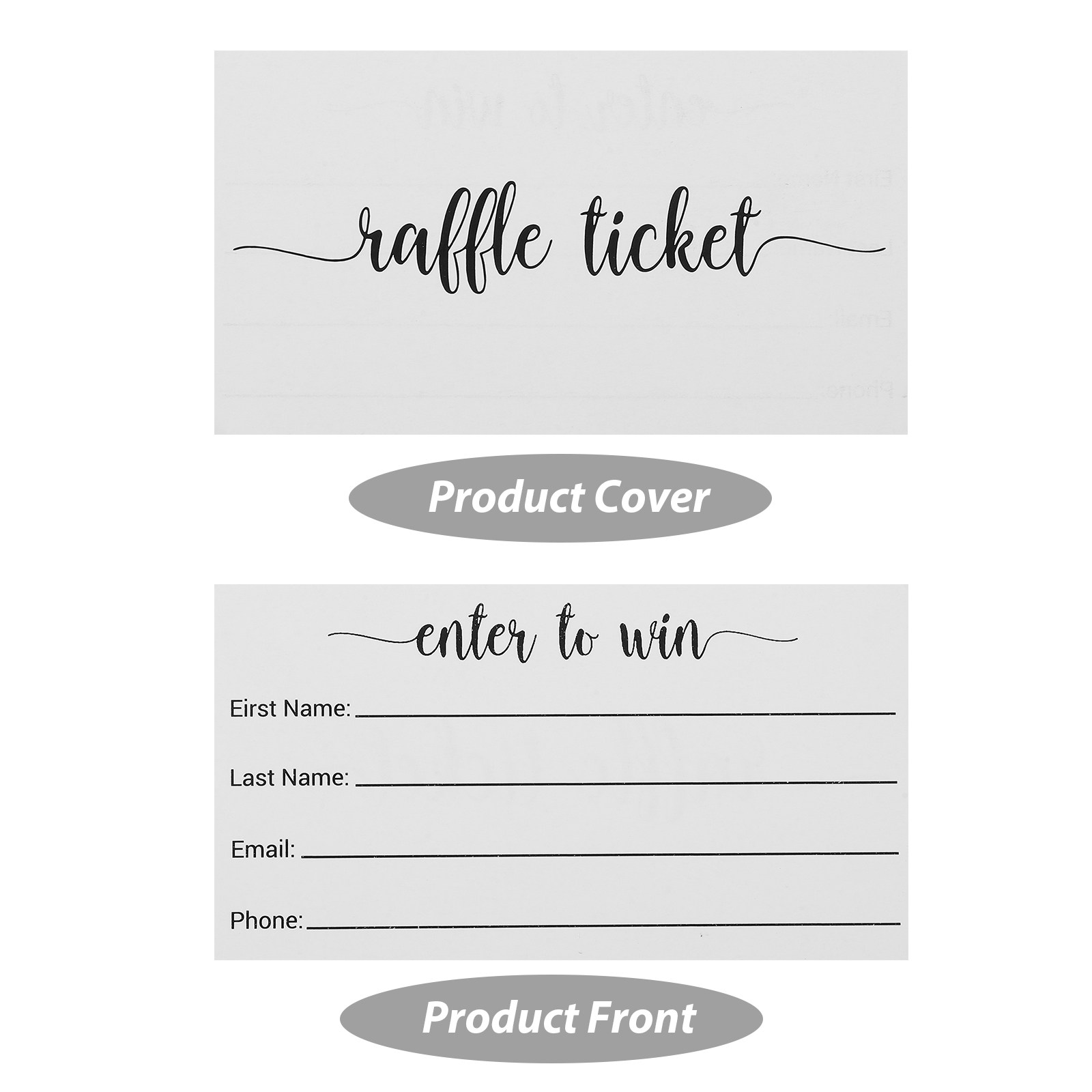 100pcs Raffle Ticket Cards Bla - Party Games Using Cards incelemesi ve fiyatı