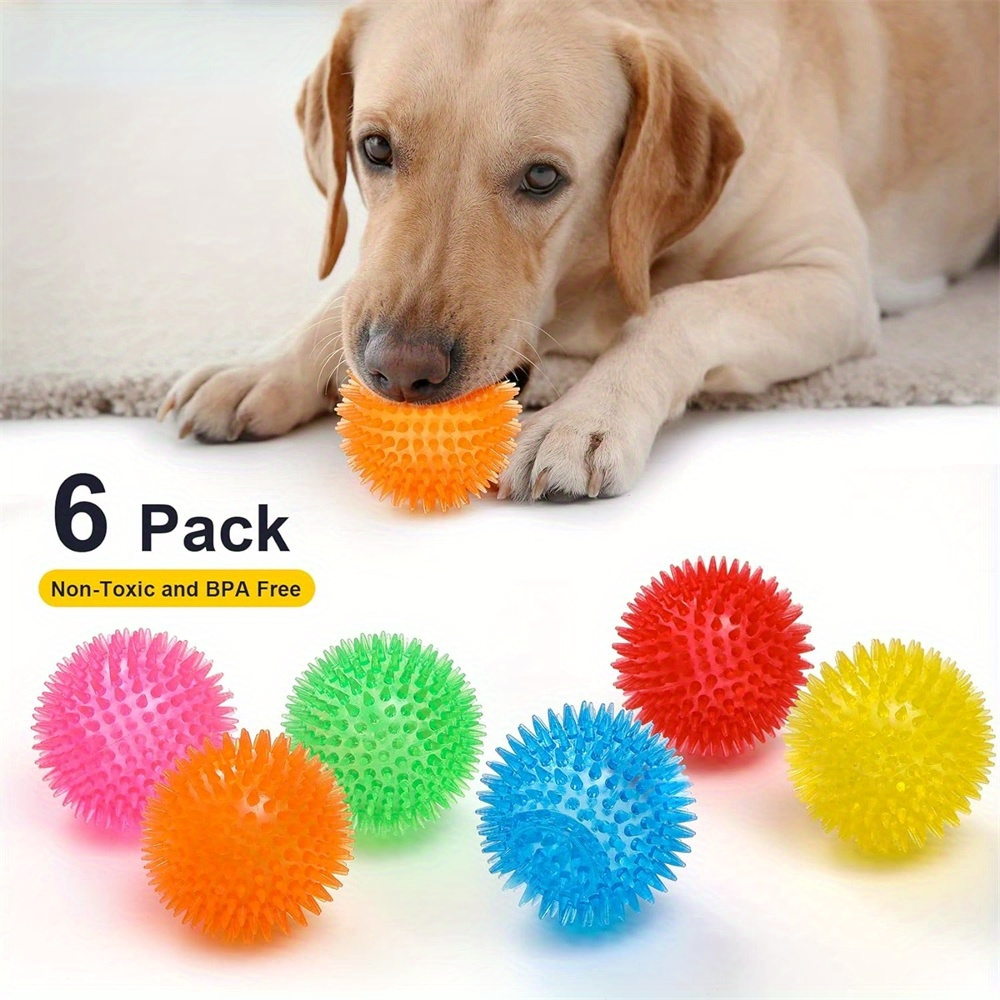 6pcs Dog Toy Balls, Non-Toxic, - Spike Ball Game incelemesi ve fiyatı
