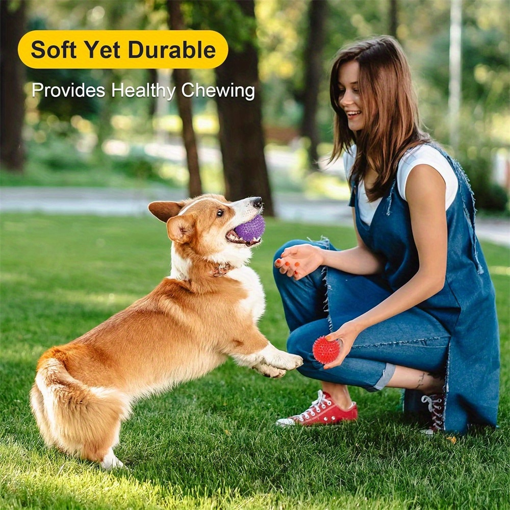 6pcs Dog Toy Balls, Non-Toxic, - Spike Ball Game incelemesi ve fiyatı