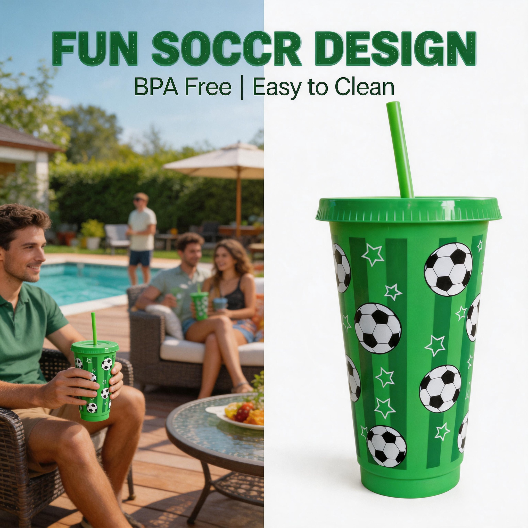 6/12Pcs 710ML Plastic Football - Party Games Adults Drinking incelemesi ve fiyatı