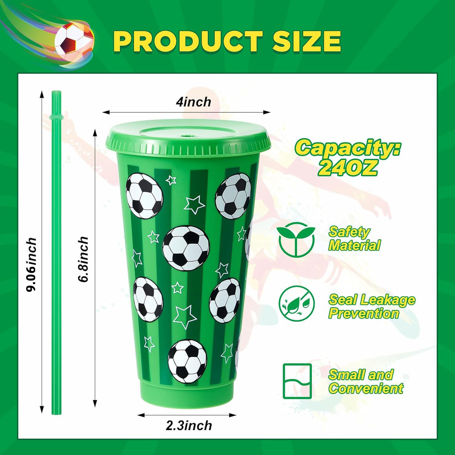 6/12Pcs 710ML Plastic Football - Party Games Adults Drinking incelemesi ve fiyatı