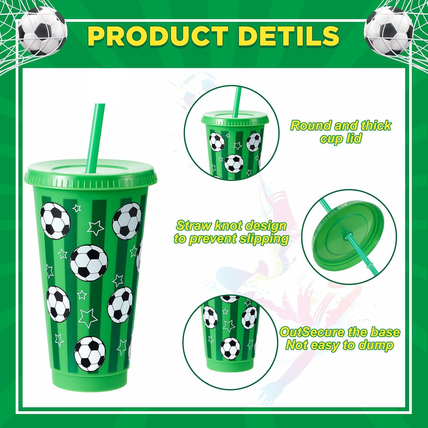 6/12Pcs 710ML Plastic Football - Party Games Adults Drinking incelemesi ve fiyatı