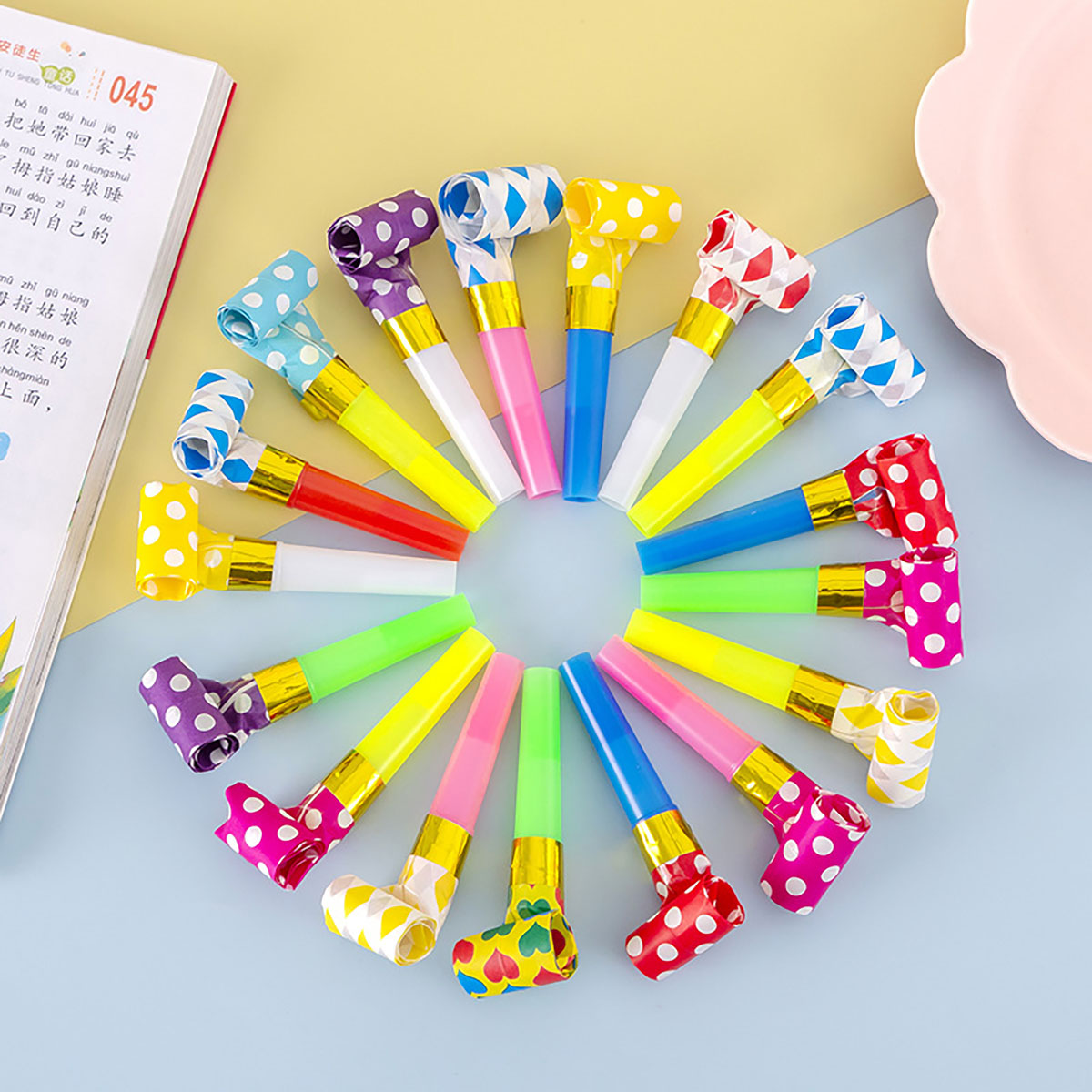 30PCS Colorful Whistles Toy Fu - Party Games Easter incelemesi ve fiyatı