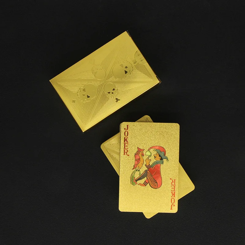 Gold Foil Skull Poker Cards Wa - Party Games Using Playing Cards incelemesi ve fiyatı