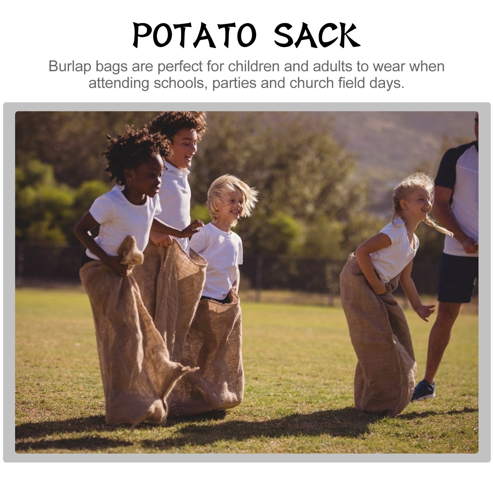 1Pcs Flooding Burlap Sand Bag  - Sack Race Bag incelemesi ve fiyatı