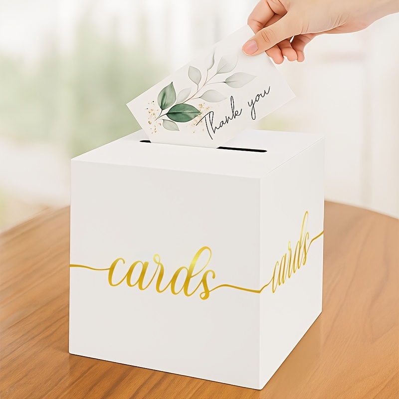 4pcs White Wedding Card with G - Party Games Baby Shower incelemesi ve fiyatı