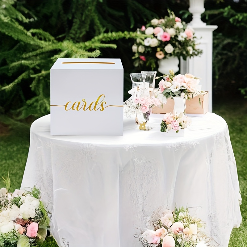 4pcs White Wedding Card with G - Party Games Baby Shower incelemesi ve fiyatı