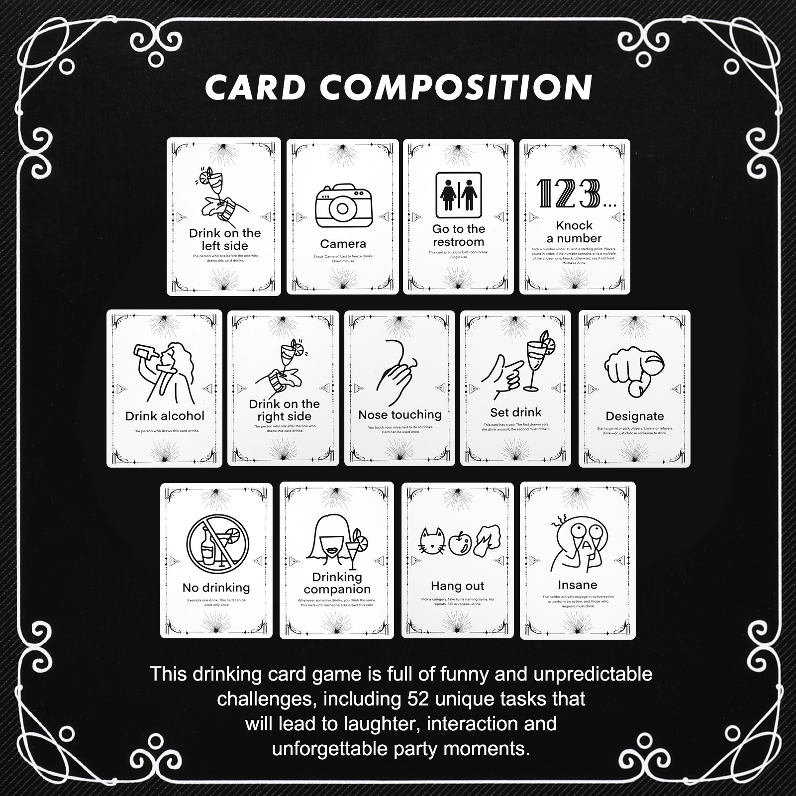 Adult Drinking Game Cards – 52 - Party Games Adults Drinking incelemesi ve fiyatı