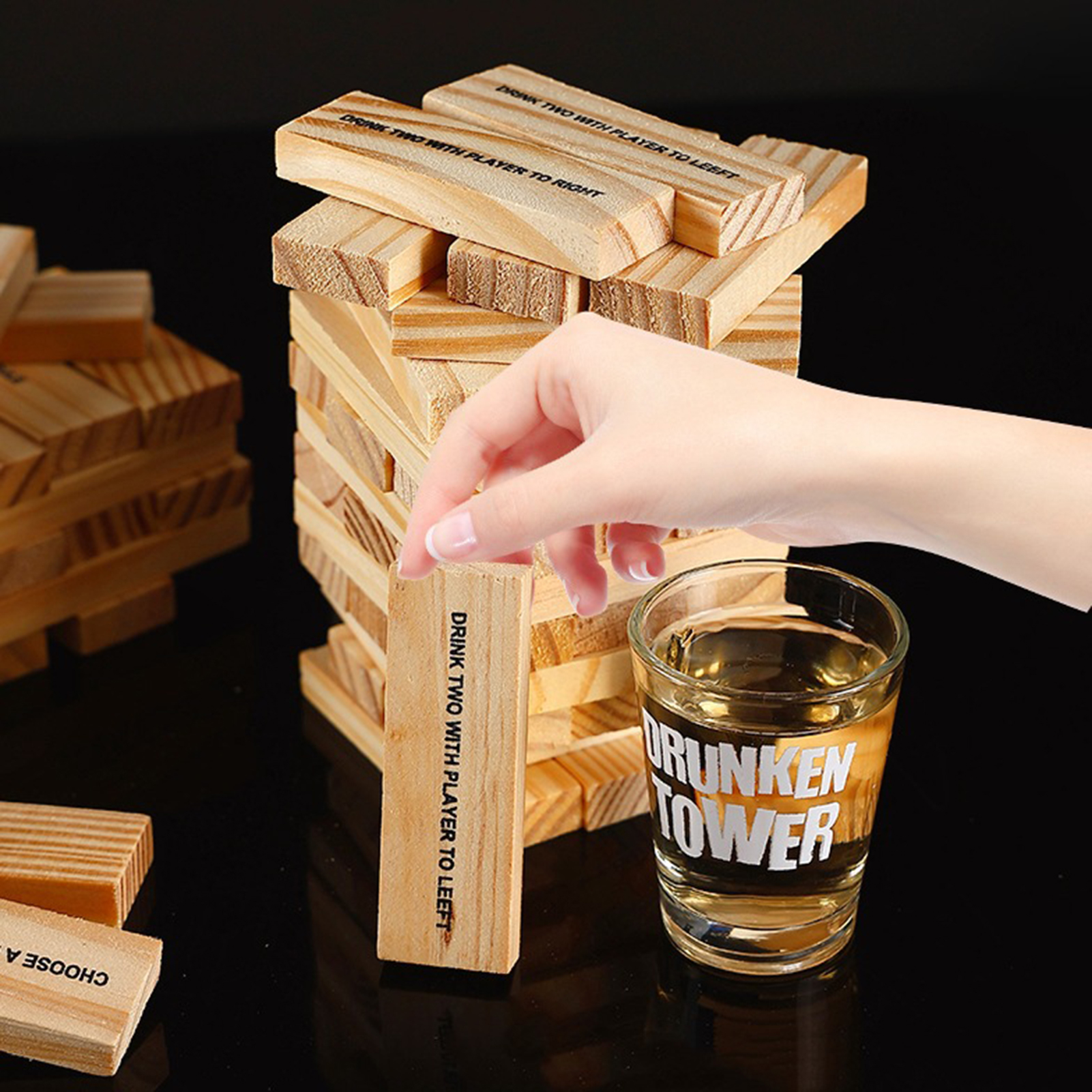 Wooden Stacking Drinking Game  - Party Games Adults Drinking incelemesi ve fiyatı