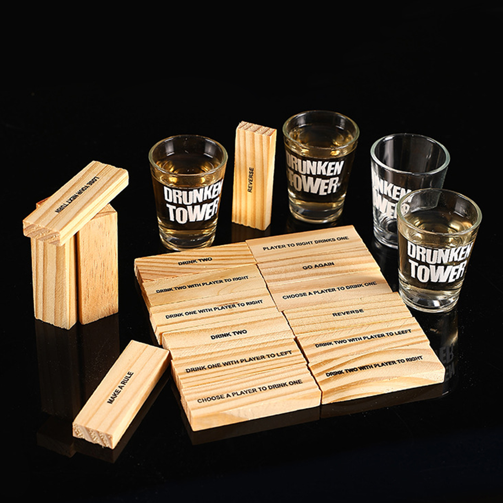 Wooden Stacking Drinking Game  - Party Games Adults Drinking incelemesi ve fiyatı