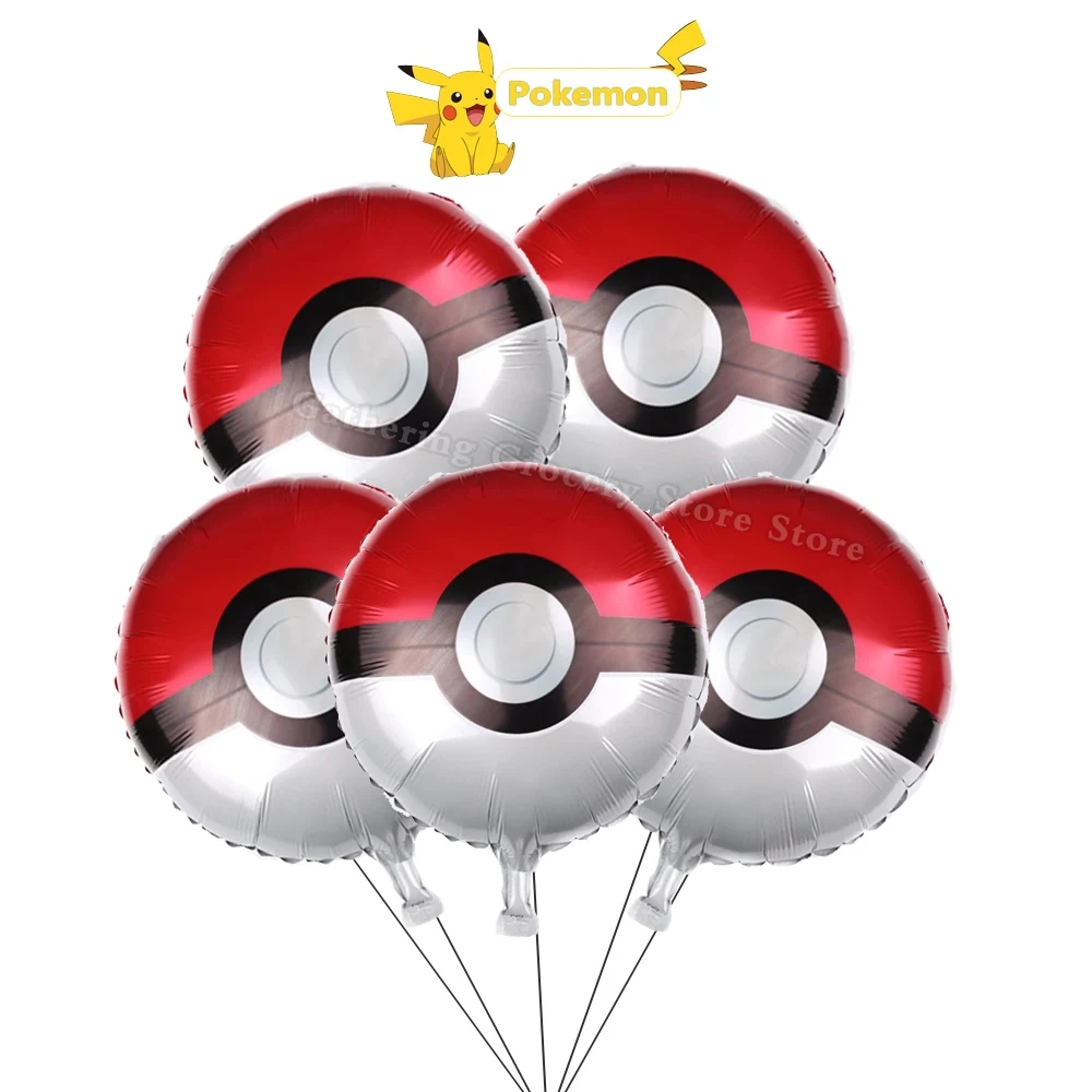 5pcs Pokemoned Cute Aluminum F - Party Games Baby Shower incelemesi ve fiyatı