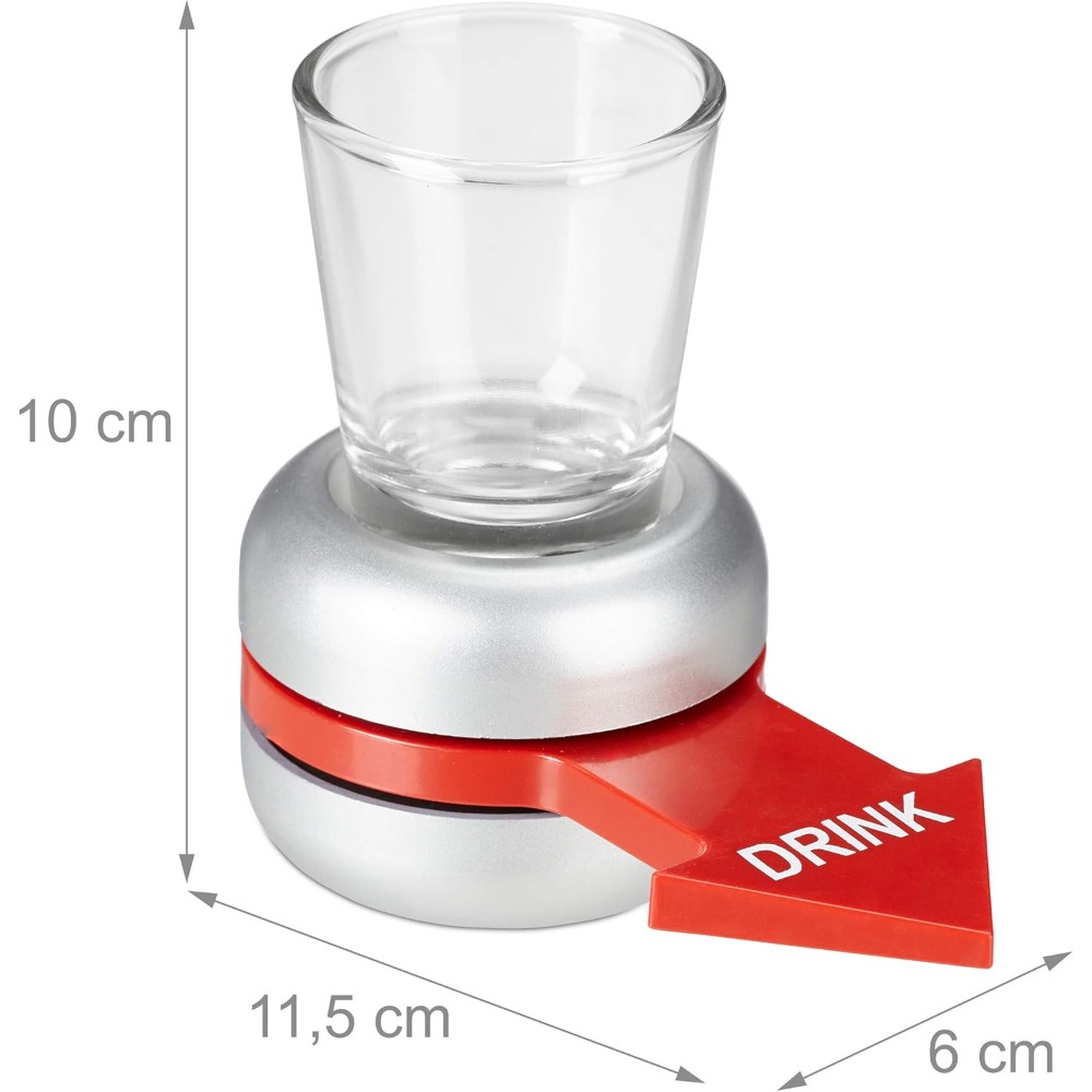 Relaxdays Drinking Game, Spin  - Party Games Adults Drinking incelemesi ve fiyatı